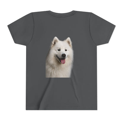 Samoyed Head Youth Unisex Short Sleeve Crewneck Tee