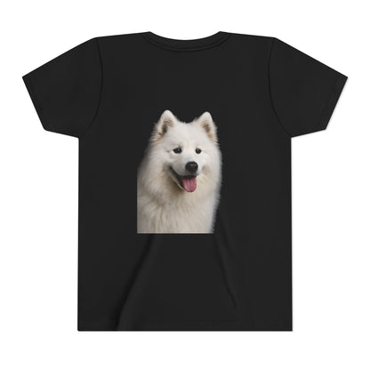 Samoyed Head Youth Unisex Short Sleeve Crewneck Tee