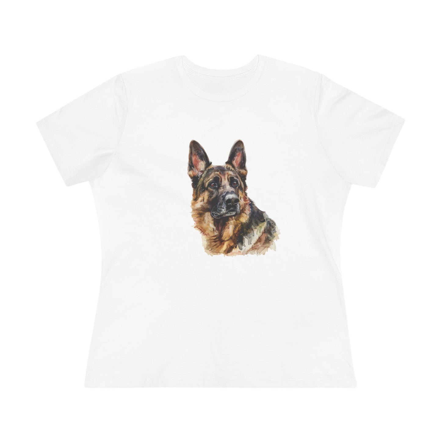 German Shepherd Head Women's Short Sleeve Crewneck Tee
