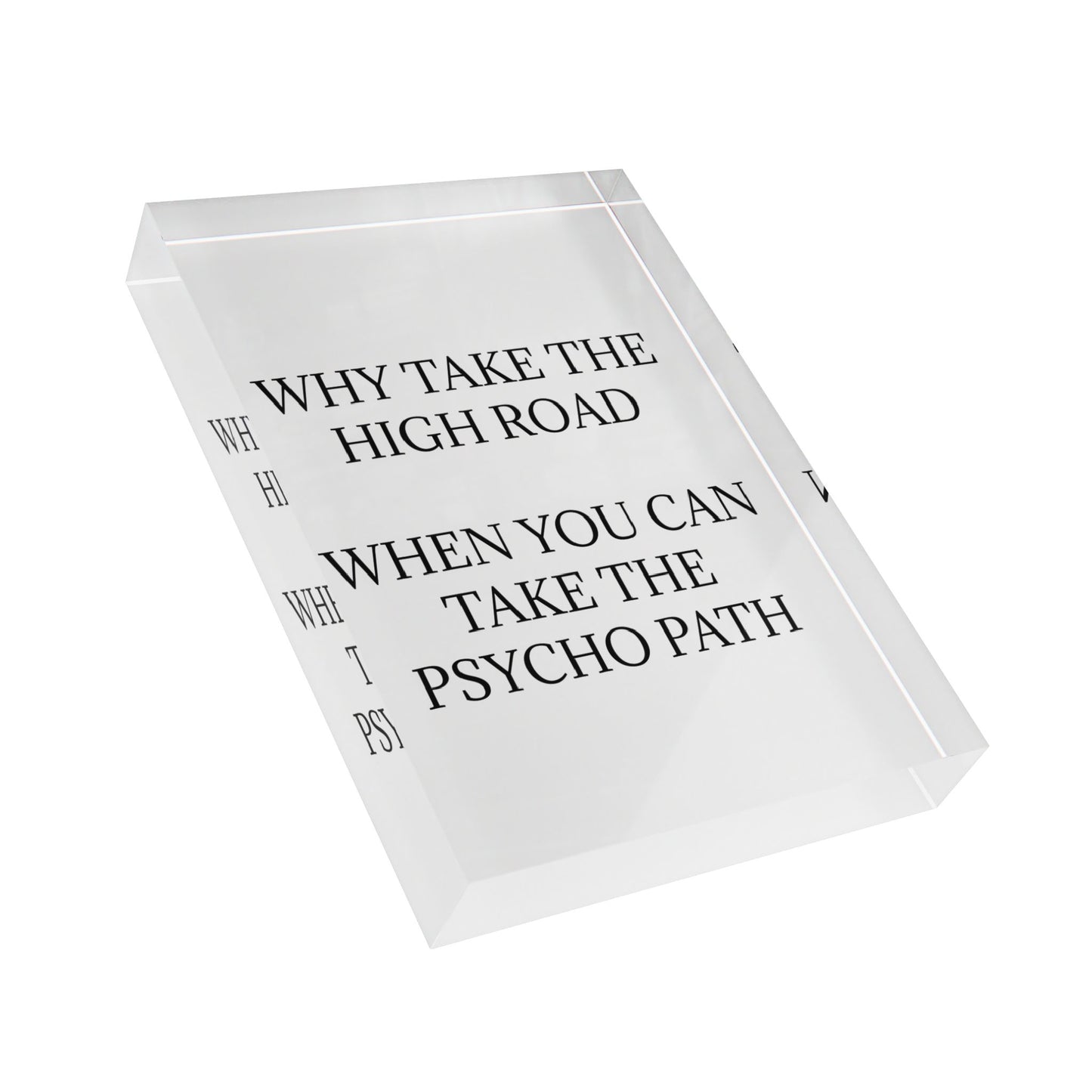 Psycho Path Acrylic Photo Block