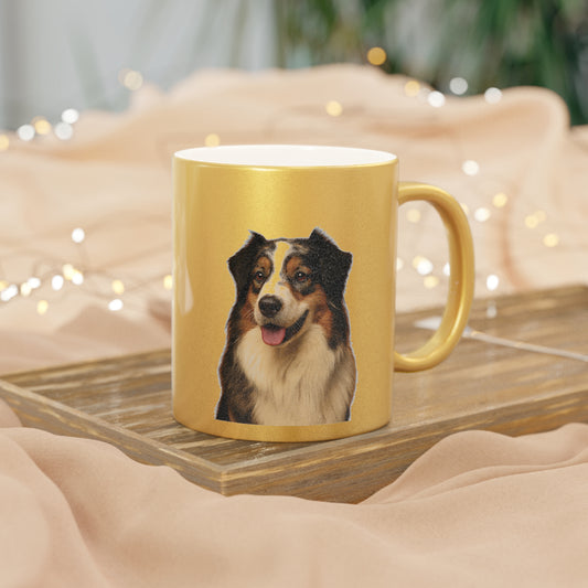 Aussie Head Metallic Coffee Mug