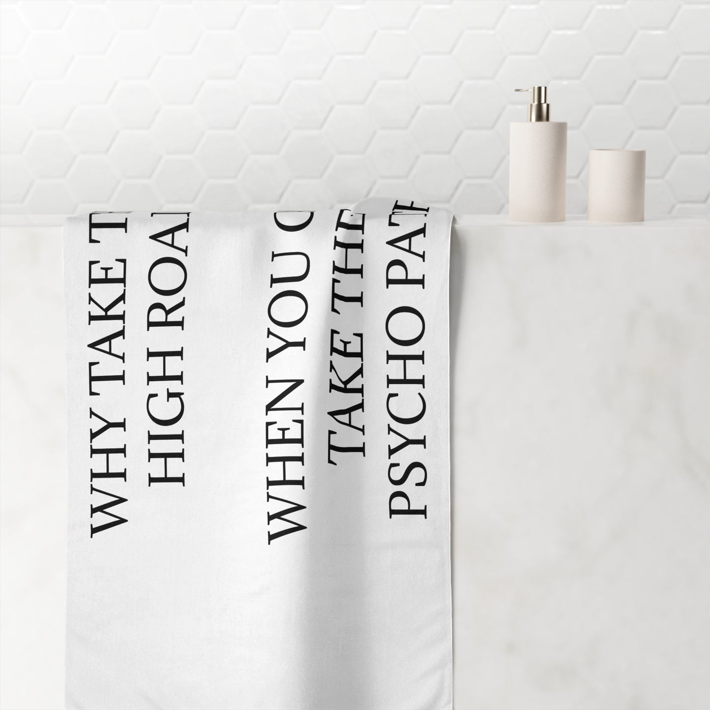 Psycho Path Mink-Cotton  Beach Towel