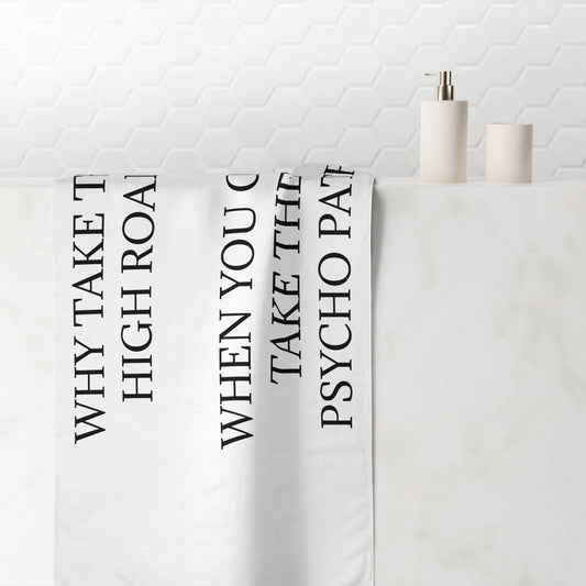Psycho Path Mink-Cotton  Beach Towel