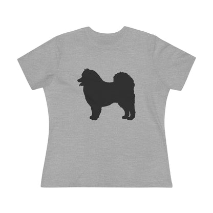 Samoyed Silhouette Women's Short Sleeve Crewneck Tee