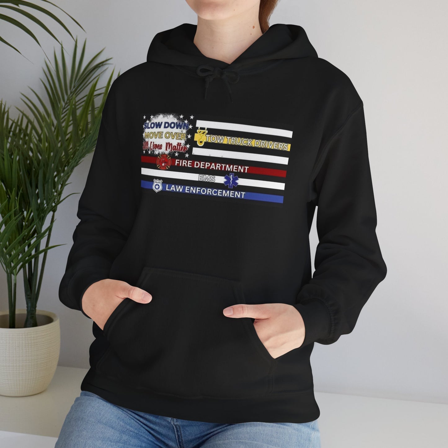 Slow Down Move Over Flag Unisex Hoodie