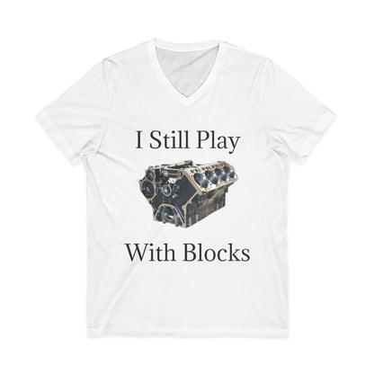 Play With Blocks Unisex Short Sleeve V-Neck Tee