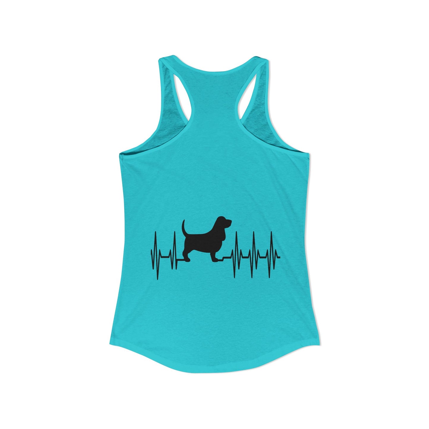 My Heart Beats For Bassets Women's Racerback Tank