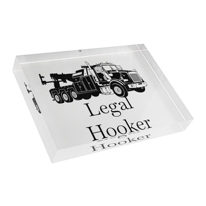 Legal H**ker Heavy Tow Truck Acrylic Photo Block