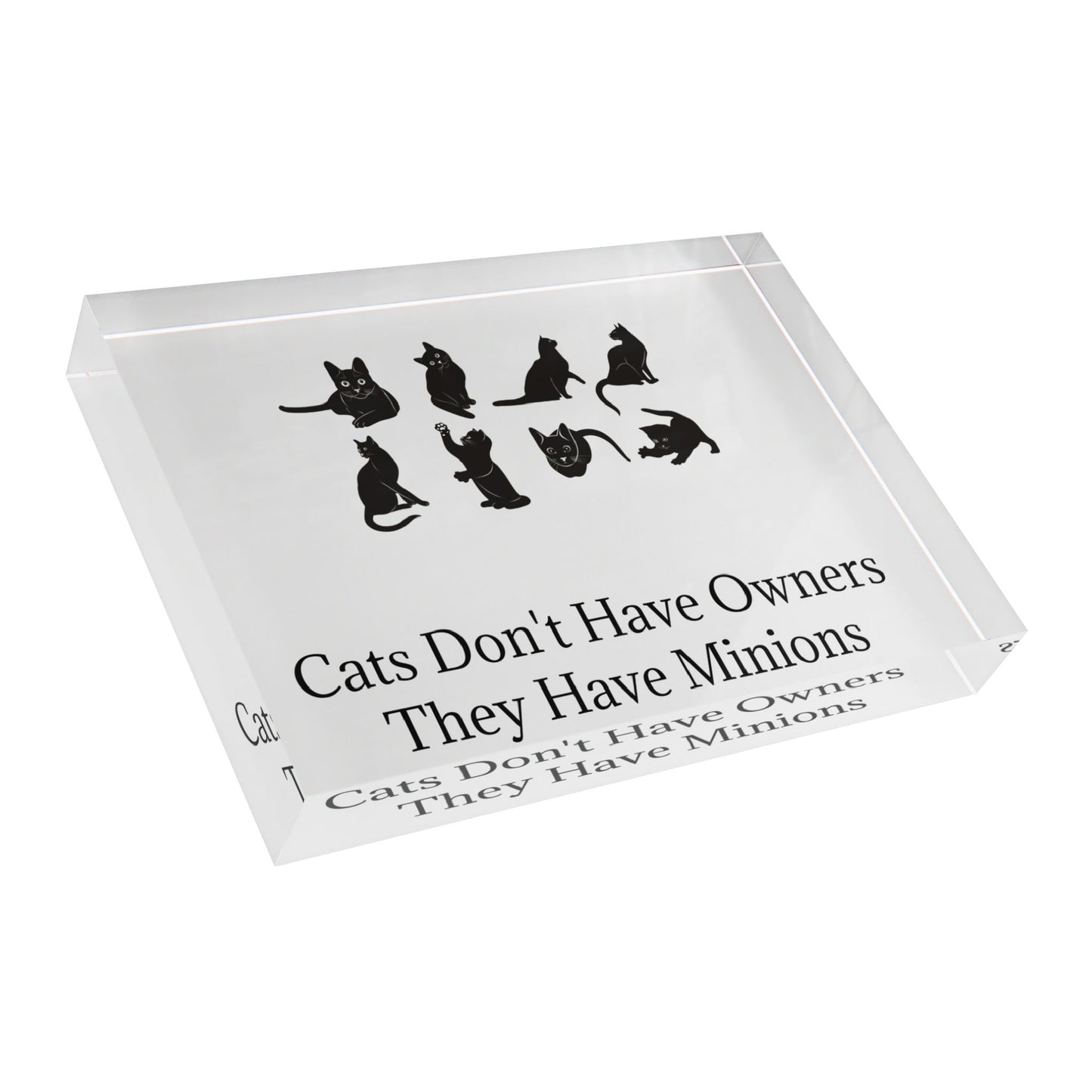 Cat Minions Acrylic Photo Block