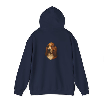 Basset Hound Head Unisex Hoodie