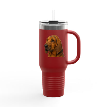 Bloodhound Head Insulated Travel Mug