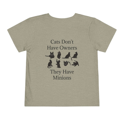 Cat Minions Toddler Unisex Short Sleeve Crewneck Tee