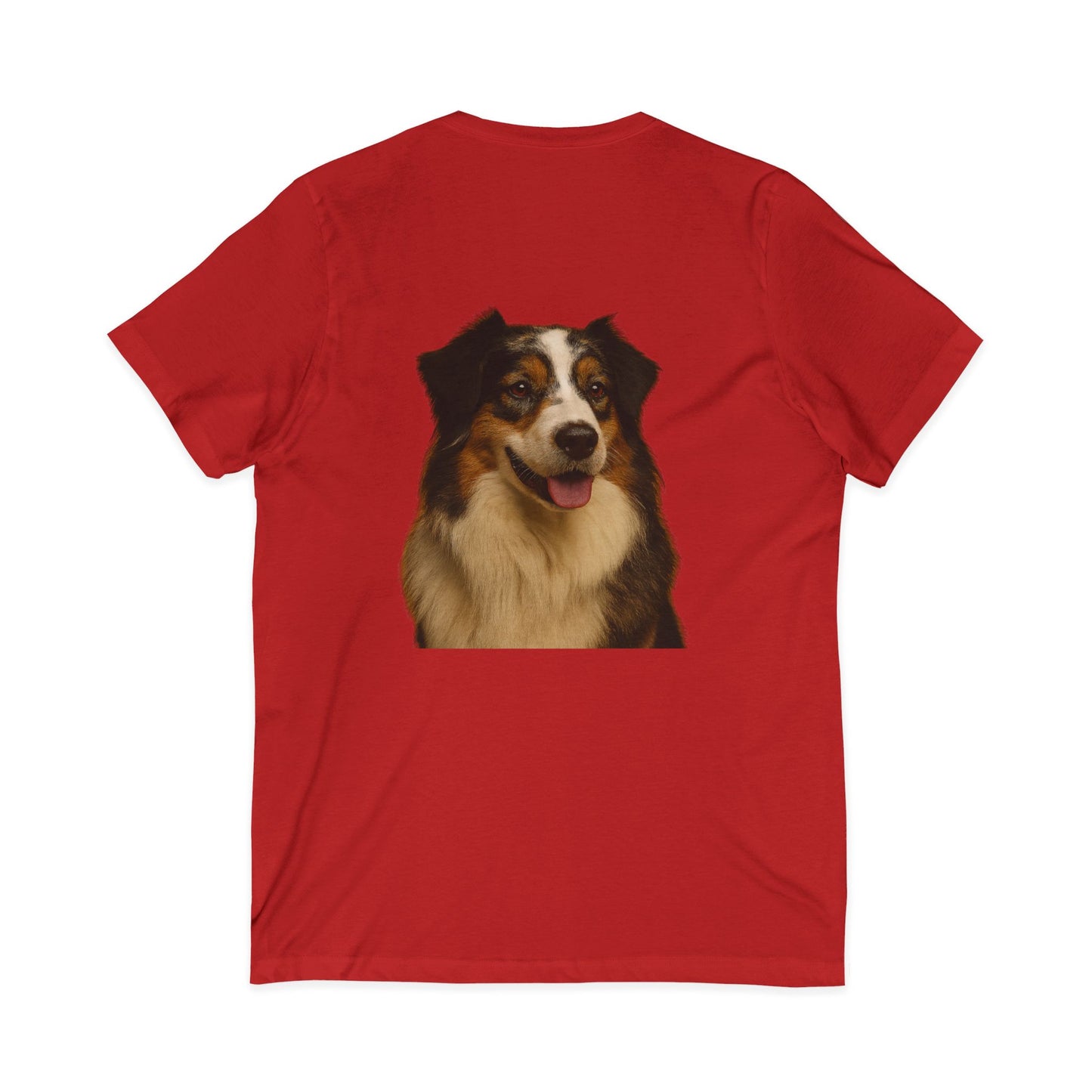 Aussie Head Unisex Short Sleeve V-Neck Tee