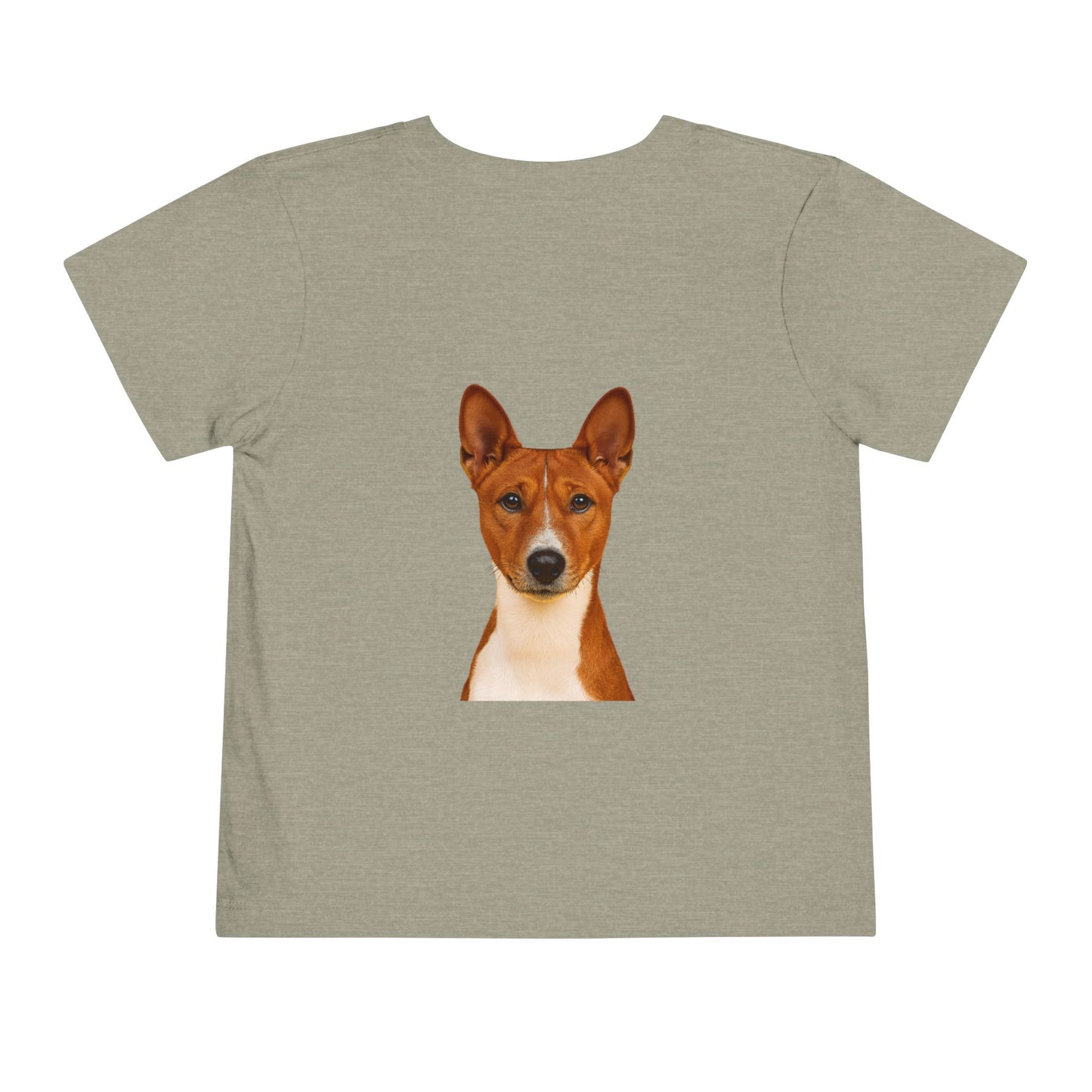 Basenji Head Toddler Unisex Short Sleeve Crewneck Tee