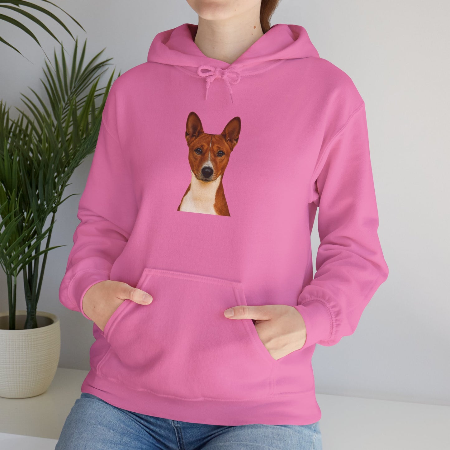 Basenji Head Unisex Hoodie
