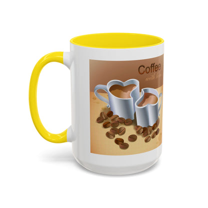 Coffee With Love 2-Tone Coffee Mug