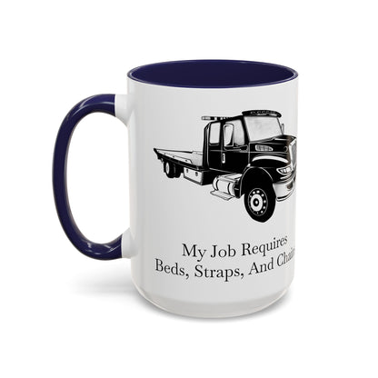 Beds, Straps, And Chains 2-Tone Coffee Mug