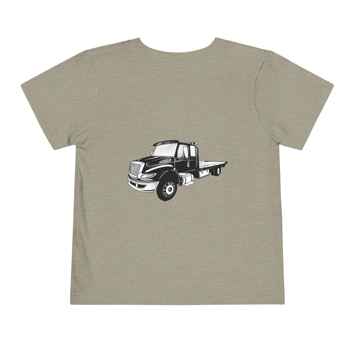 Flatbed Tow Truck Toddler Unisex Short Sleeve Crewneck Tee