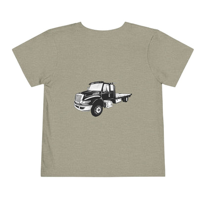 Flatbed Tow Truck Toddler Unisex Short Sleeve Crewneck Tee
