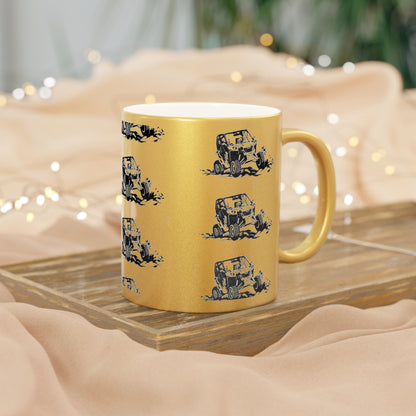 Slingin' Mud Side By Side Metallic Coffee Mug