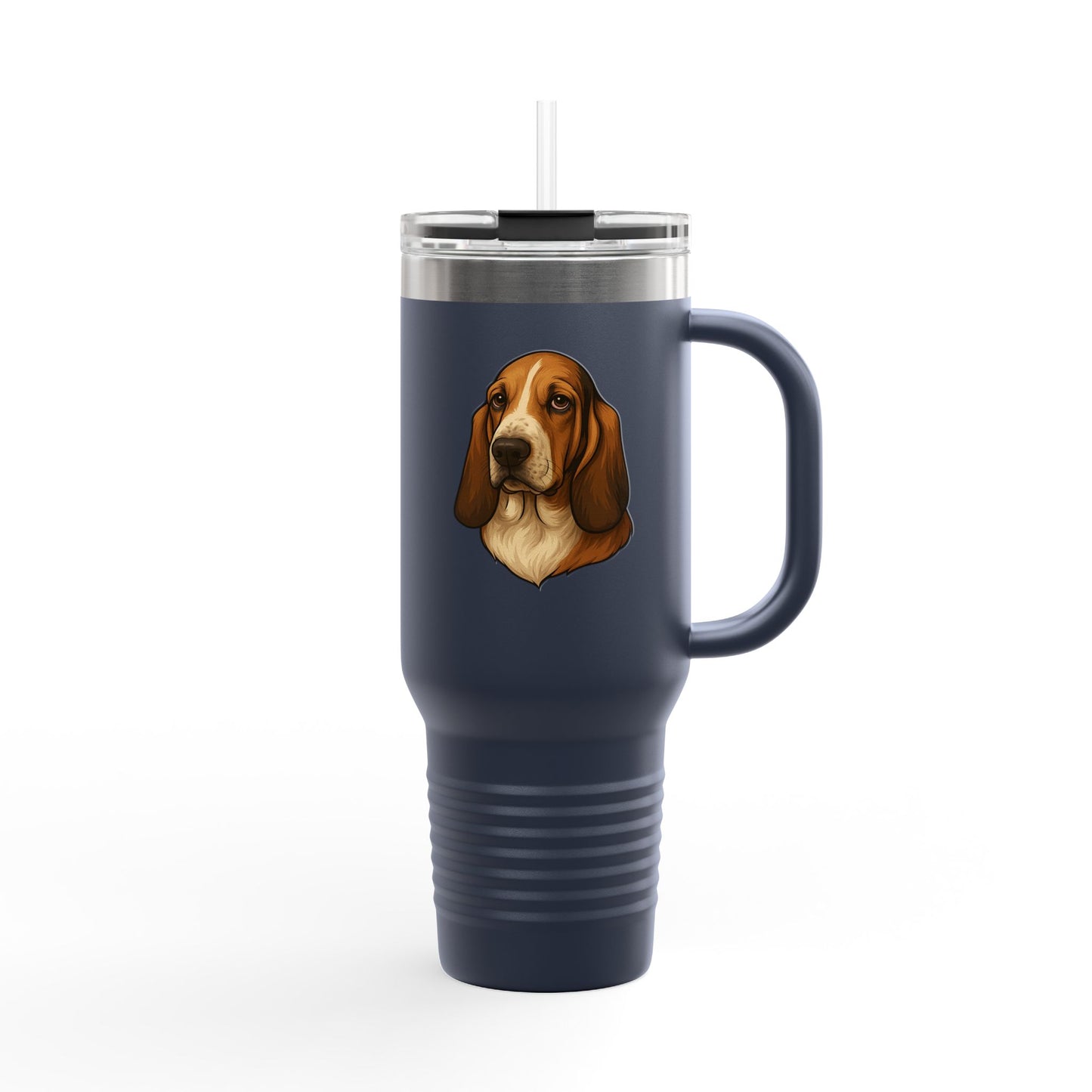 Basset Head Insulated Travel Mug