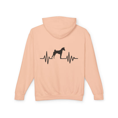 My Heart Beats For Basenjis Unisex Lightweight Hoodie