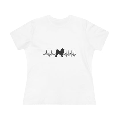 My Heart Beats For Samoyeds Women's Short Sleeve Crewneck Tee