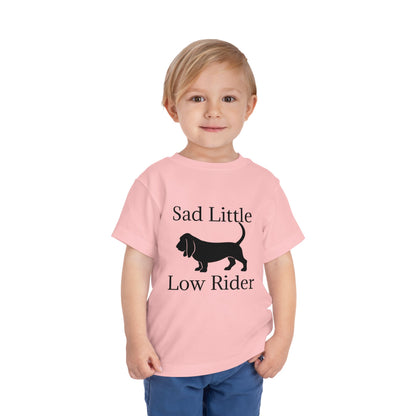 Sad Little Low Rider Toddler Unisex Short Sleeve Crewneck Tee