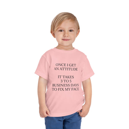 Fix My Face Toddler Unisex Short Sleeve Crewneck Tee
