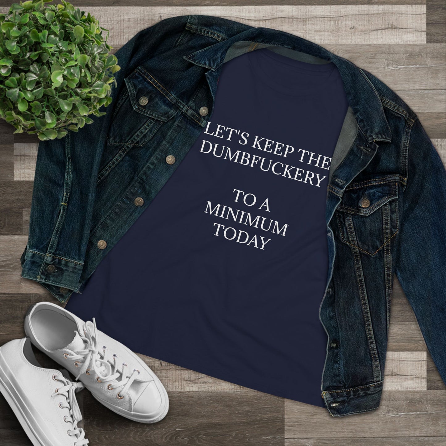 Dumbfuckery Women's Short Sleeve Crewneck Tee