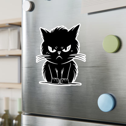 Angry Cat Vinyl Decal