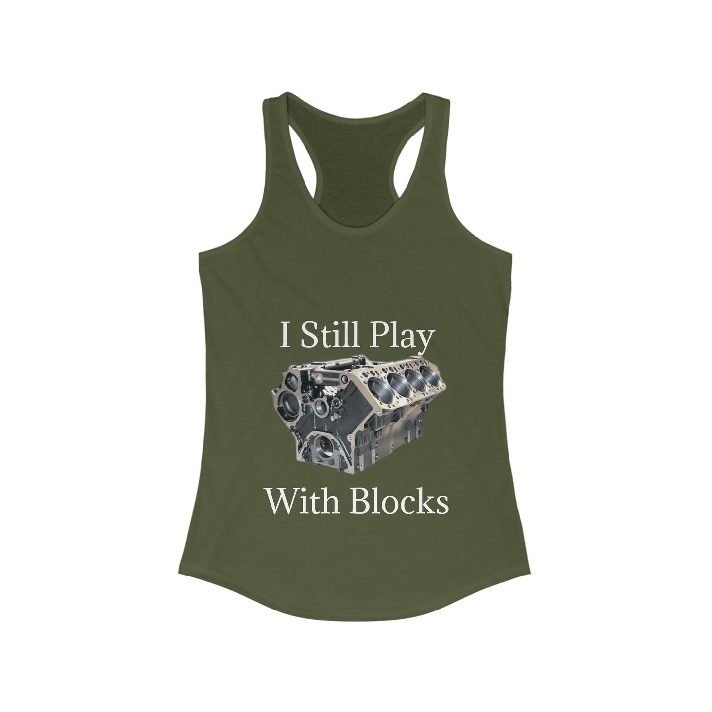 Play With Blocks Women's Racerback Tank