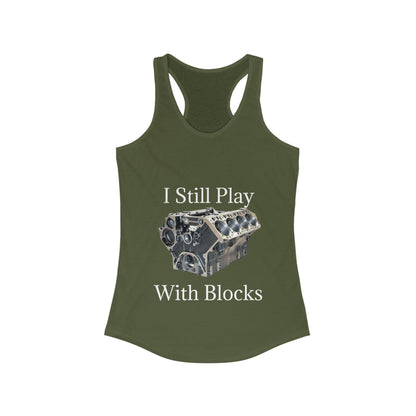 Play With Blocks Women's Racerback Tank