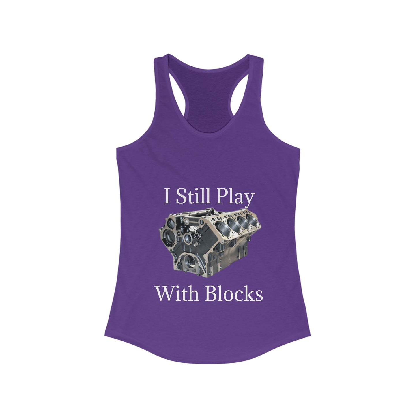 Play With Blocks Women's Racerback Tank