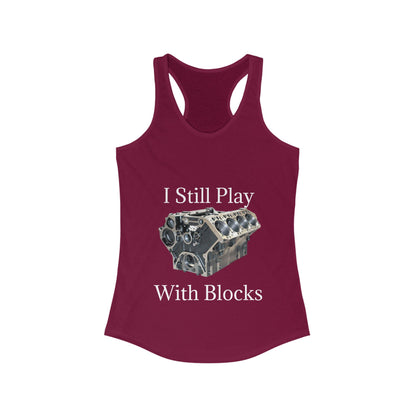 Play With Blocks Women's Racerback Tank