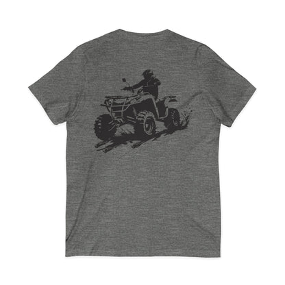 Slingin' Mud Quad Unisex Short Sleeve V-Neck Tee