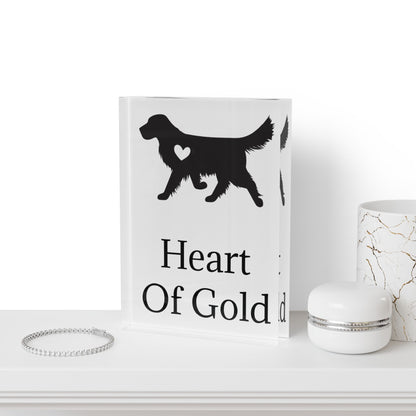 Heart Of Gold Acrylic Photo Block