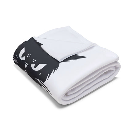 Angry Cat Arctic Fleece Blanket
