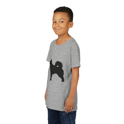 Malamute Silhouette Youth Unisex Short Sleeve Crewneck Tee