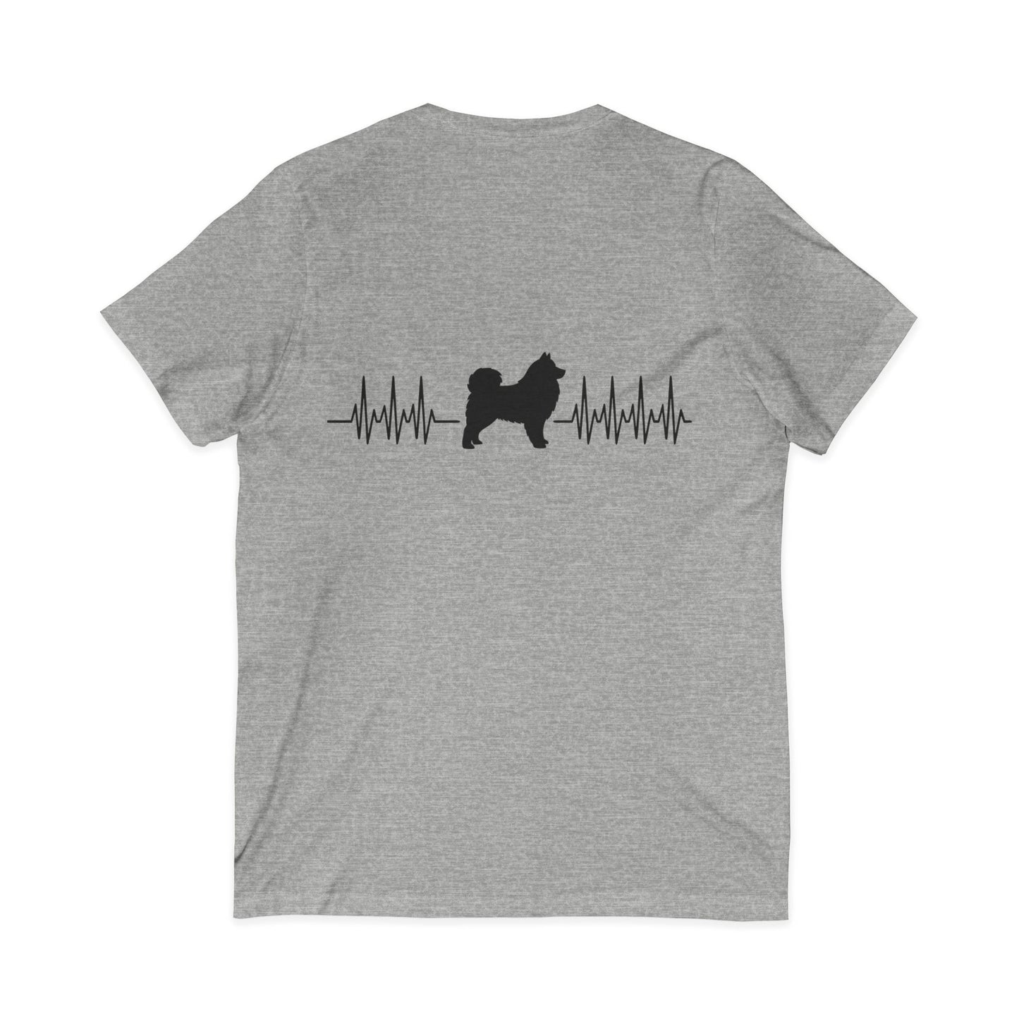 My Heart Beats For Samoyeds Unisex Short Sleeve V-Neck Tee