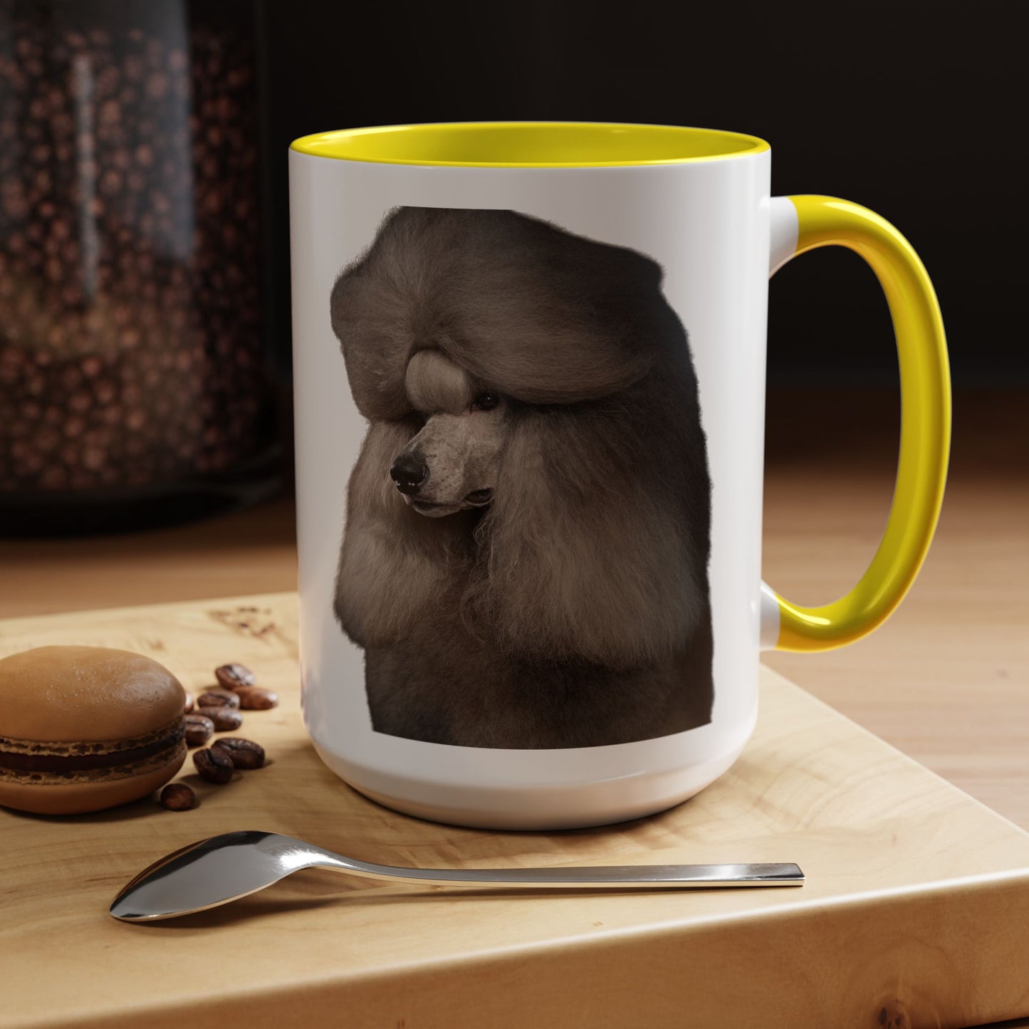 Poodle Head 2-Tone Coffee Mug