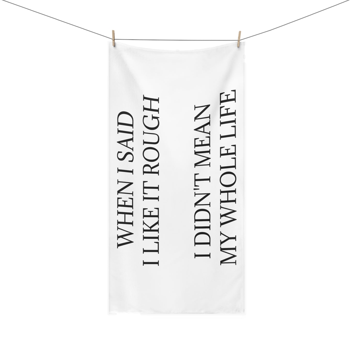 Like It Rough Mink-Cotton  Beach Towel