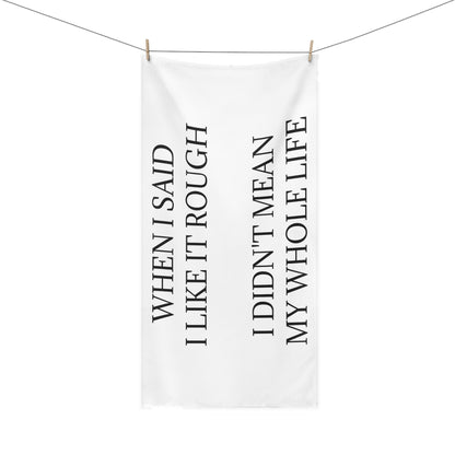 Like It Rough Mink-Cotton  Beach Towel