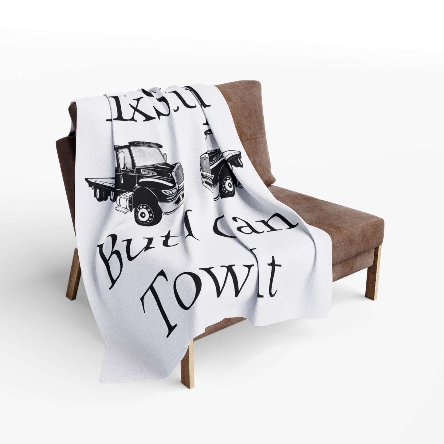 I Can't Fix Stupid Flatbed Tow Truck Arctic Fleece Blanket