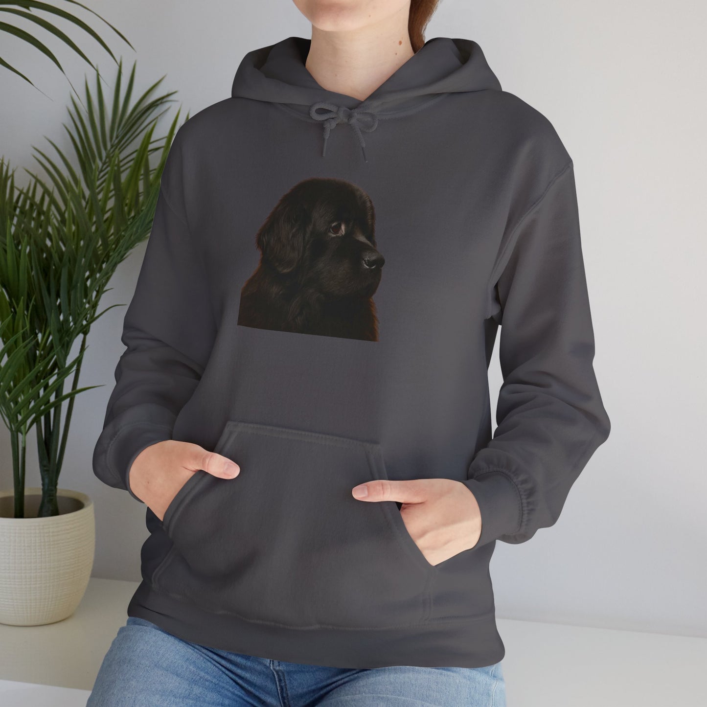 Newfie Head Unisex Hoodie