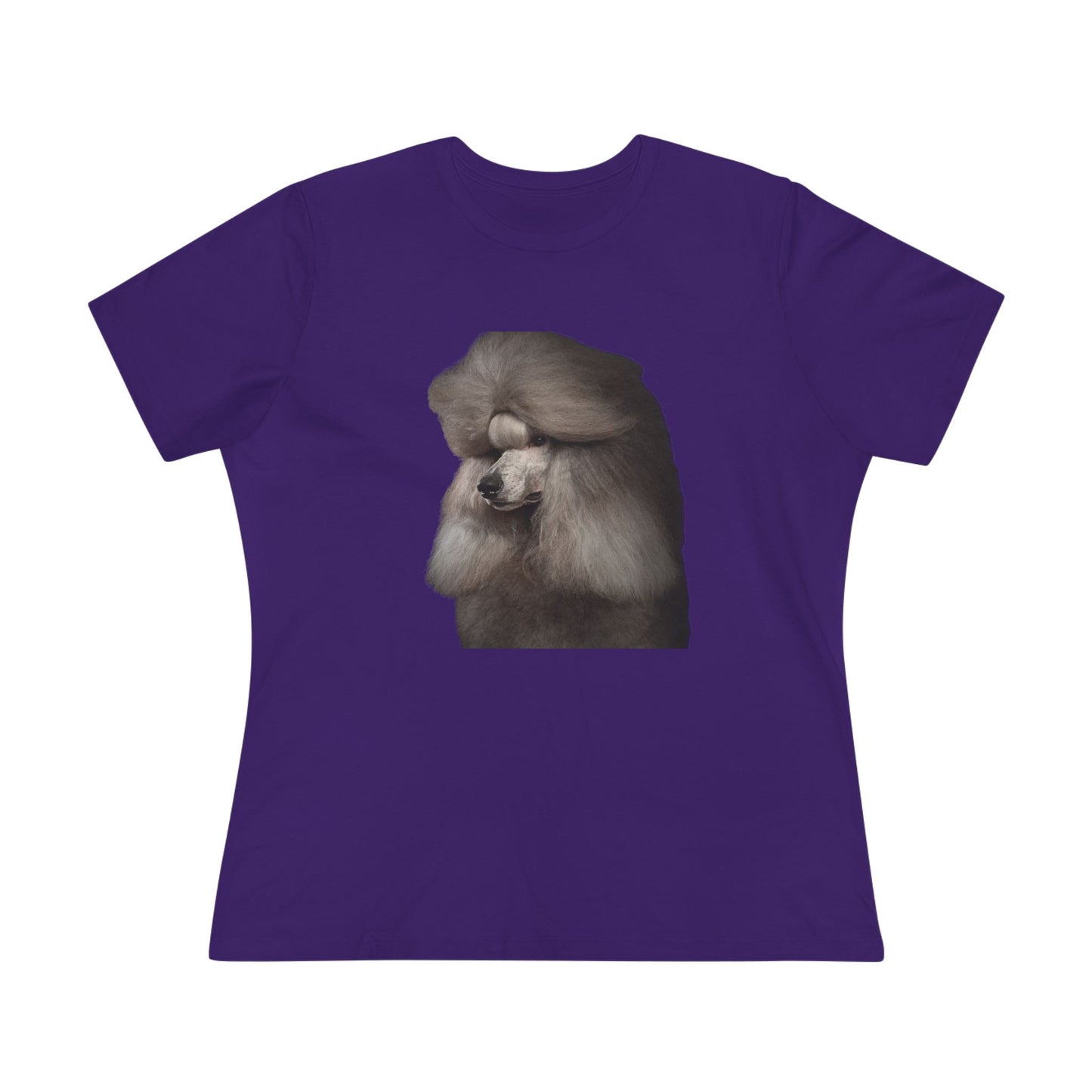 Poodle Head Women's Short Sleeve Crewneck Tee