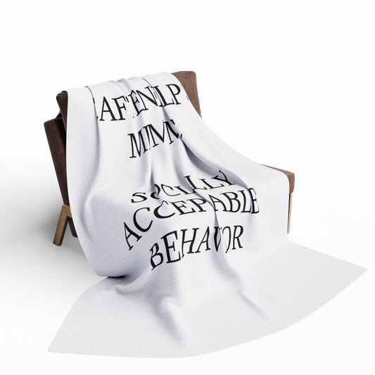 Socially Acceptable Arctic Fleece Blanket
