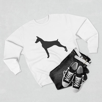 Doberman Silhouette Unisex Crewneck Sweatshirt