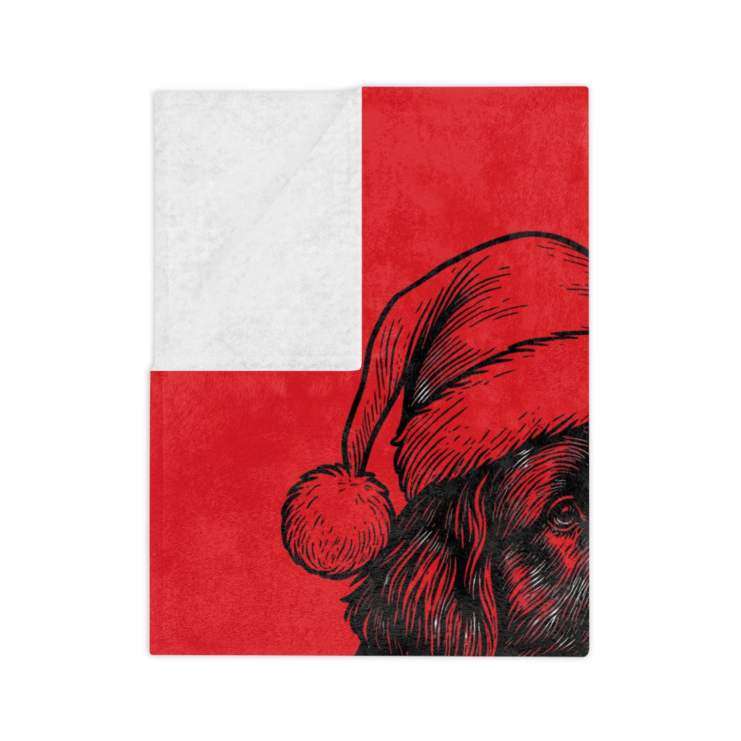Santa Paws Newfie Velveteen Microfiber Blanket