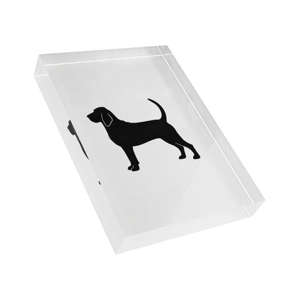 Bloodhound Silhouette Acrylic Photo Block